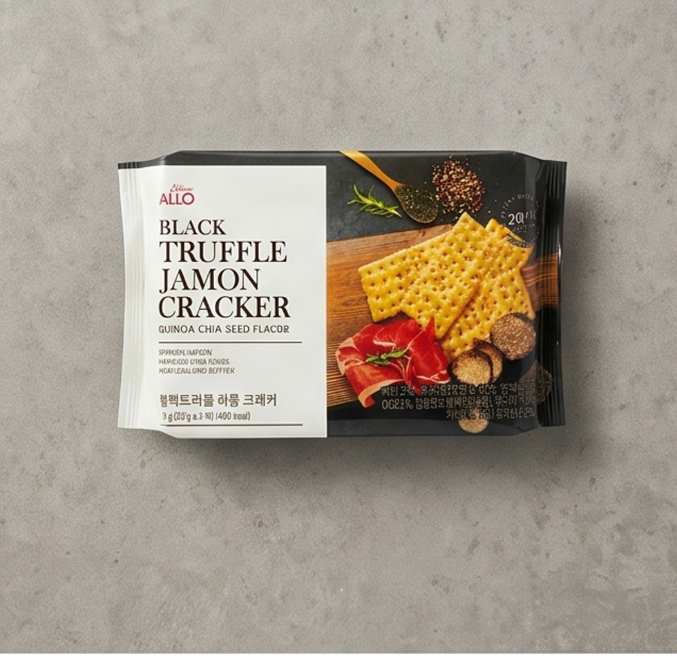 [ALLO] ブラックトリュフ ハモン クラッカー / 87g(29g×3袋) ハーモンクラッカー JAMON CRACKER 韓国スナック 韓国お菓子