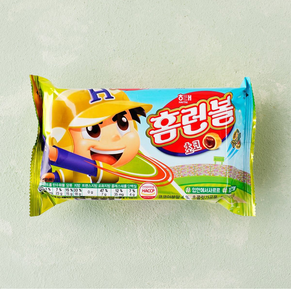 [ヘテ] ホームランボール 選べる4袋セット / 46g・49g×4個 チョコ入り チョコボール ホームランボール 塩ミルク お菓子 韓国スナック 韓国お菓子