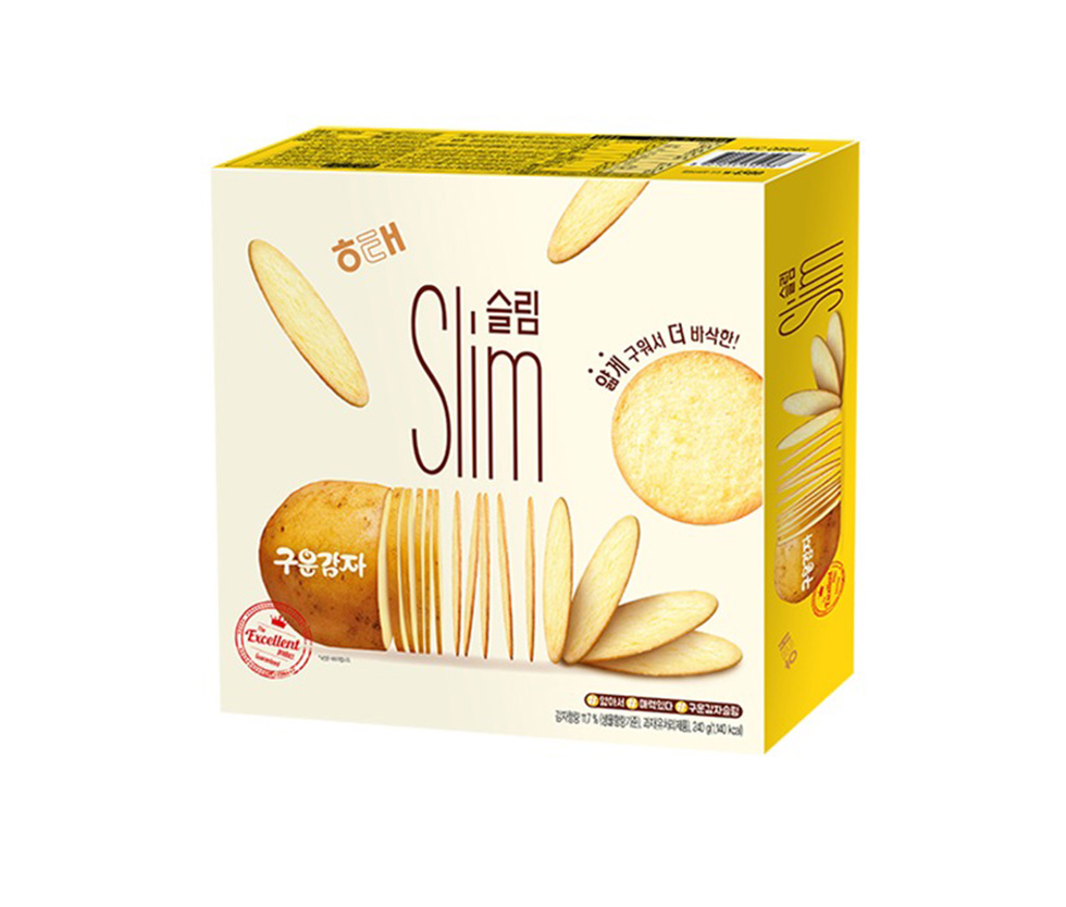 [ヘテ] クウンカムジャスリム Slim / 240g ポテトチップス じゃがいも お菓子 おつまみ 韓国スナック 韓国お菓子