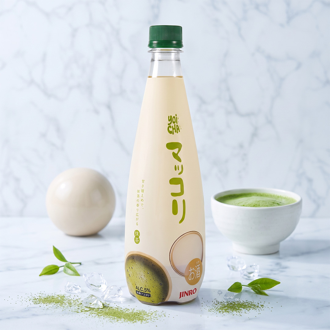 [眞露] JINRO YOICHA マッコリ 抹茶 / 650ml 抹茶味 韓国酒 にごり酒 抹茶風味 甘さ控えめ 低アルコール 乳酸菌を育てる まっこり
