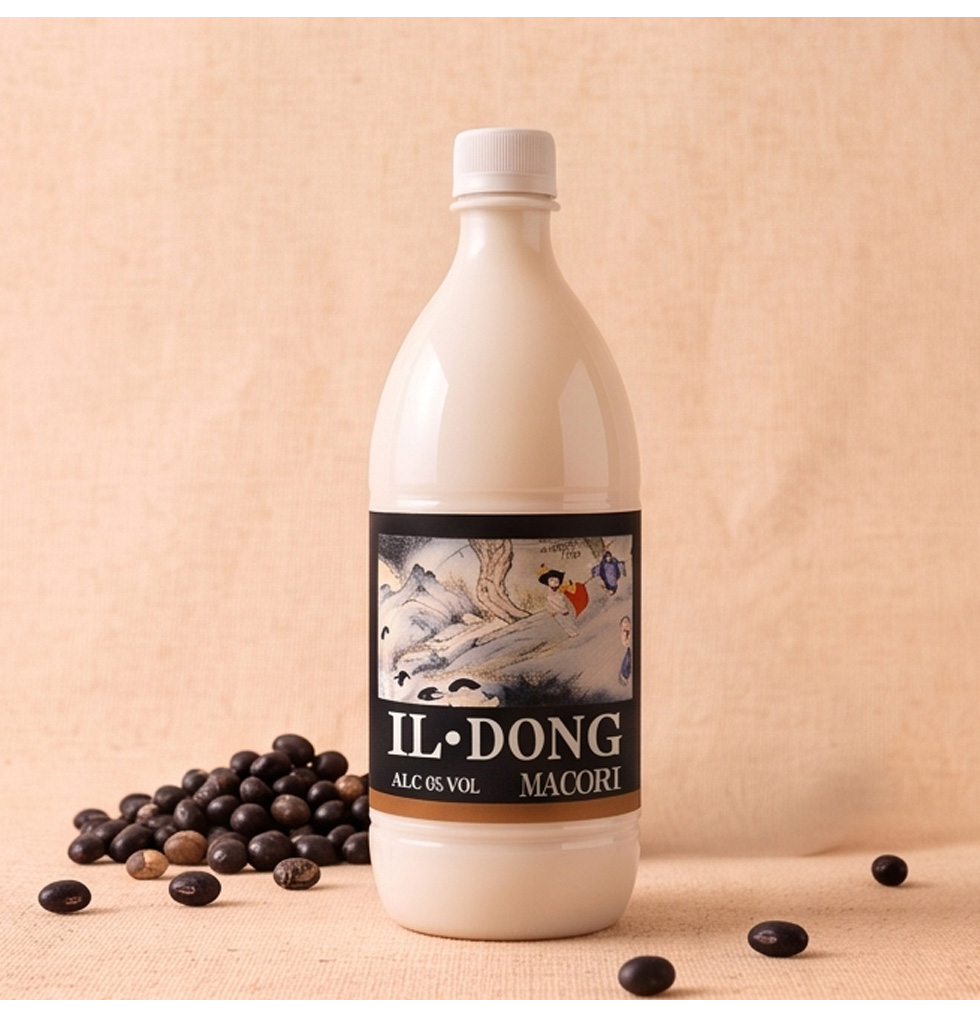 [一東] 黒豆 マッコリ / 1000ml 6度 イルドン マッコリ黒豆 抱川 ポチョン 韓国酒 にごり酒 低アルコール 香ばしい黒豆の風味 乳酸菌を育てる まっこり