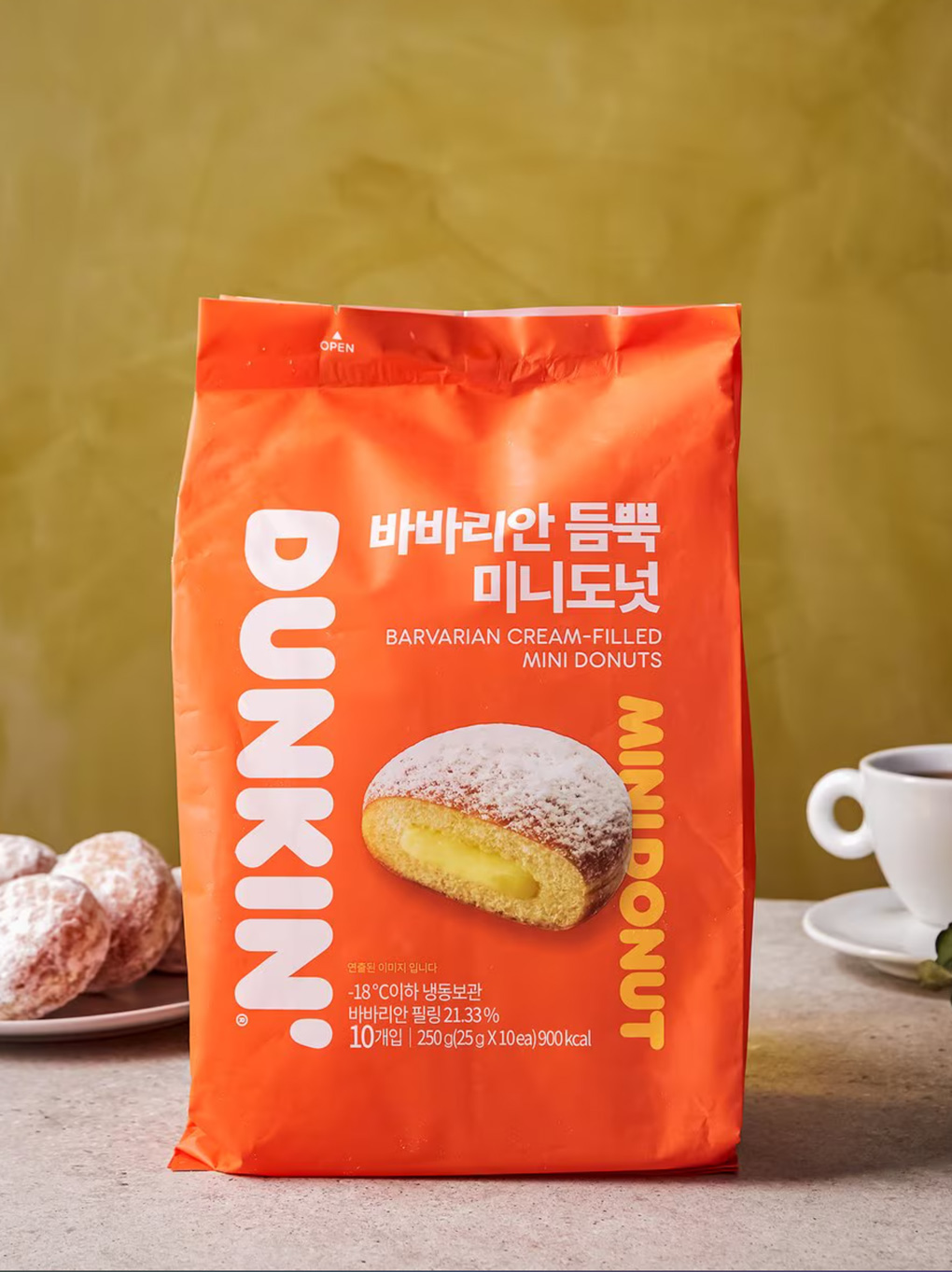 DUNKIN] ダンキンドーナツ ババリアンクリームたっぷり ミニドーナツ