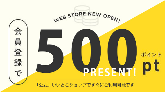 新規会員登録で500ポイントキャンペーン