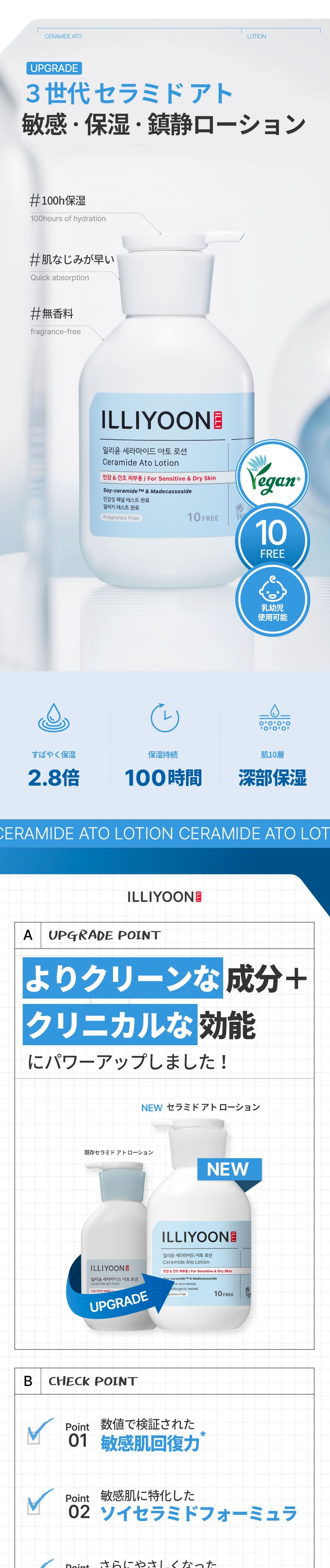 [Illiyoon ] セラミドアトローション イリユン / 500ml 低刺激 ボディーローション 敏感肌 乾燥肌 保湿ケア 韓国コスメ アトピー スキンケア 韓国化粧品