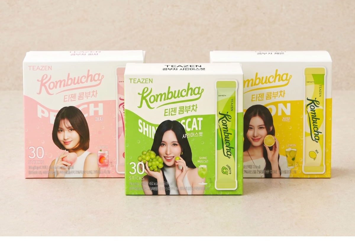 【期間限定お値下げ】ゼンジン　ガチャ　コンプリートセット TEAZEN] ティーゼン コンブチャ 3種類の味 選べる2箱 60包 / 5g×60包
