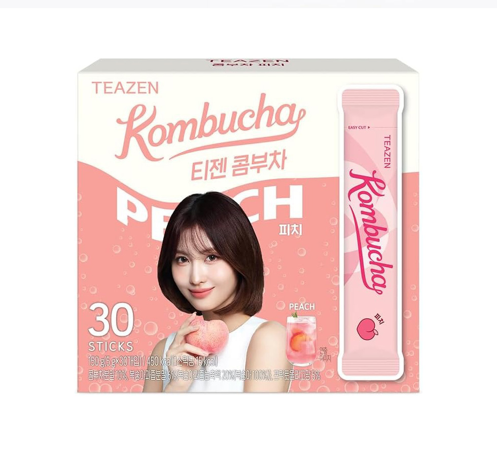 [TEAZEN] ティーゼン コンブチャ ピーチ味 もも / 150(5g×30包) 大容量 健康茶 桃 昆布茶 KOMBUCHA 正規品 ダイエット 酵素ドリンク 韓国お茶