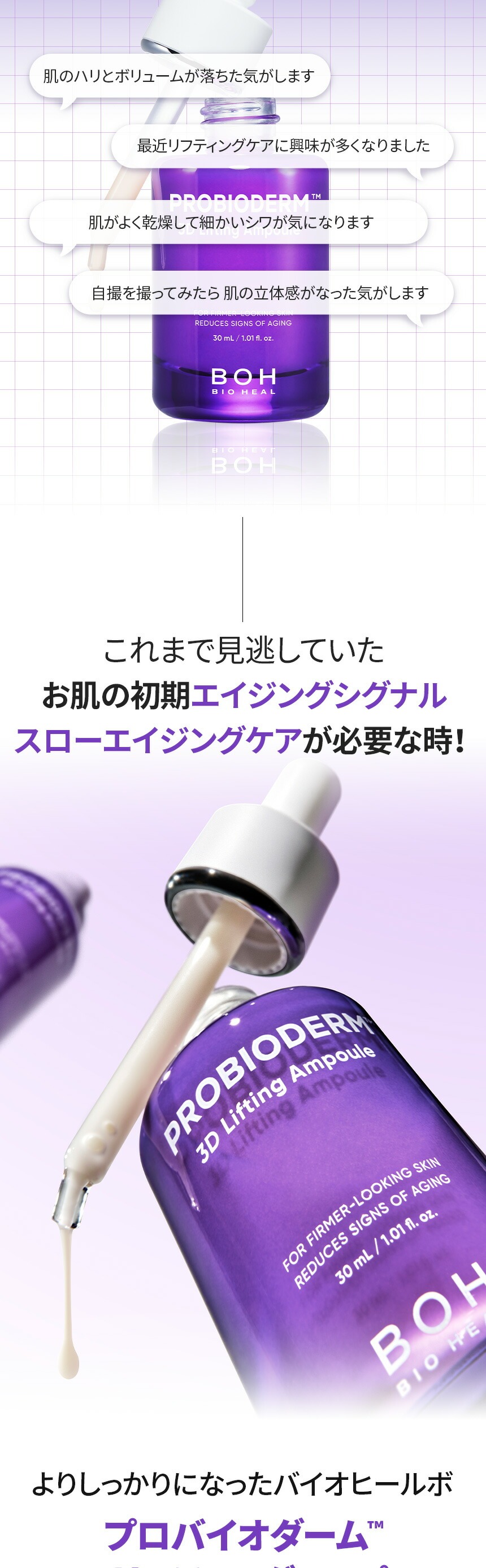 BIOHEAL BOH] プロバイオダーム 3Dリフティング アンプル / 30ml