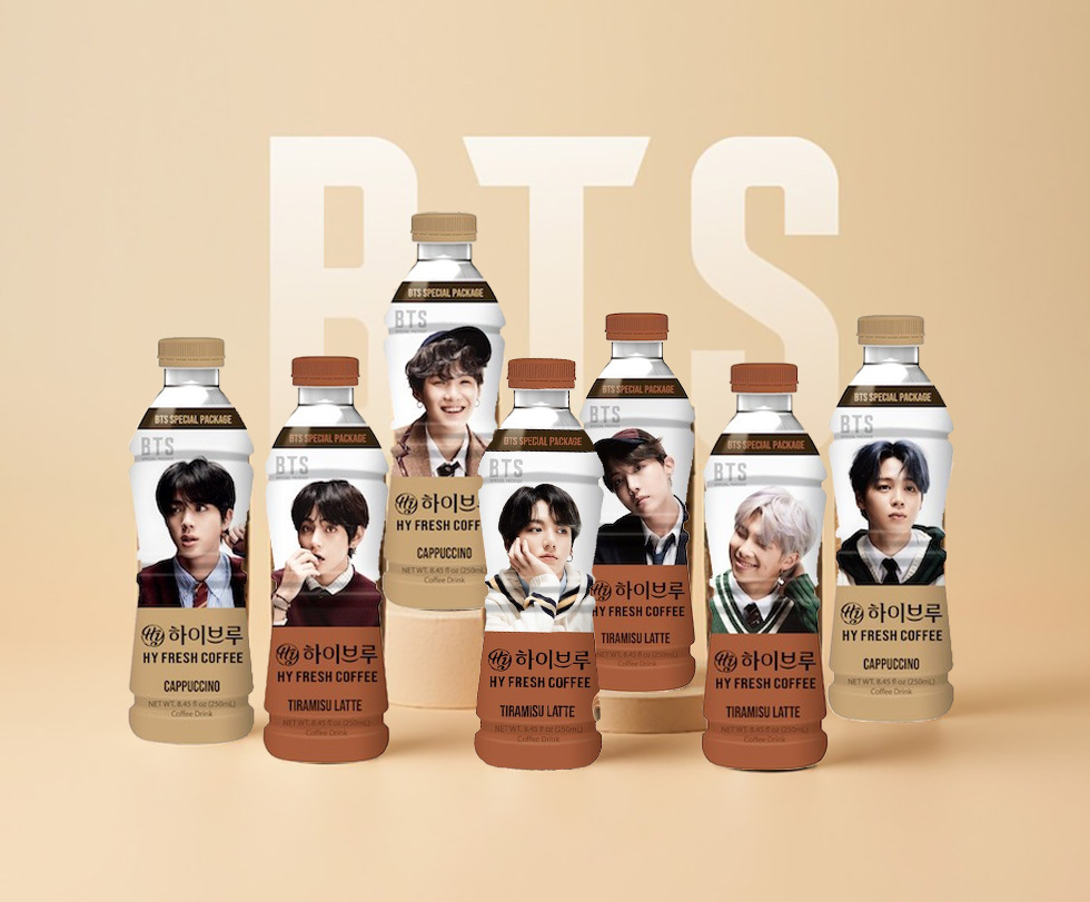 [HY] ハイブリュー コーヒー BTSスペシャルパッケージ 1本 / 250ml カプチーノ ティラミスラテ 韓国コーヒー Halal coffee Hybrew ランダム発送