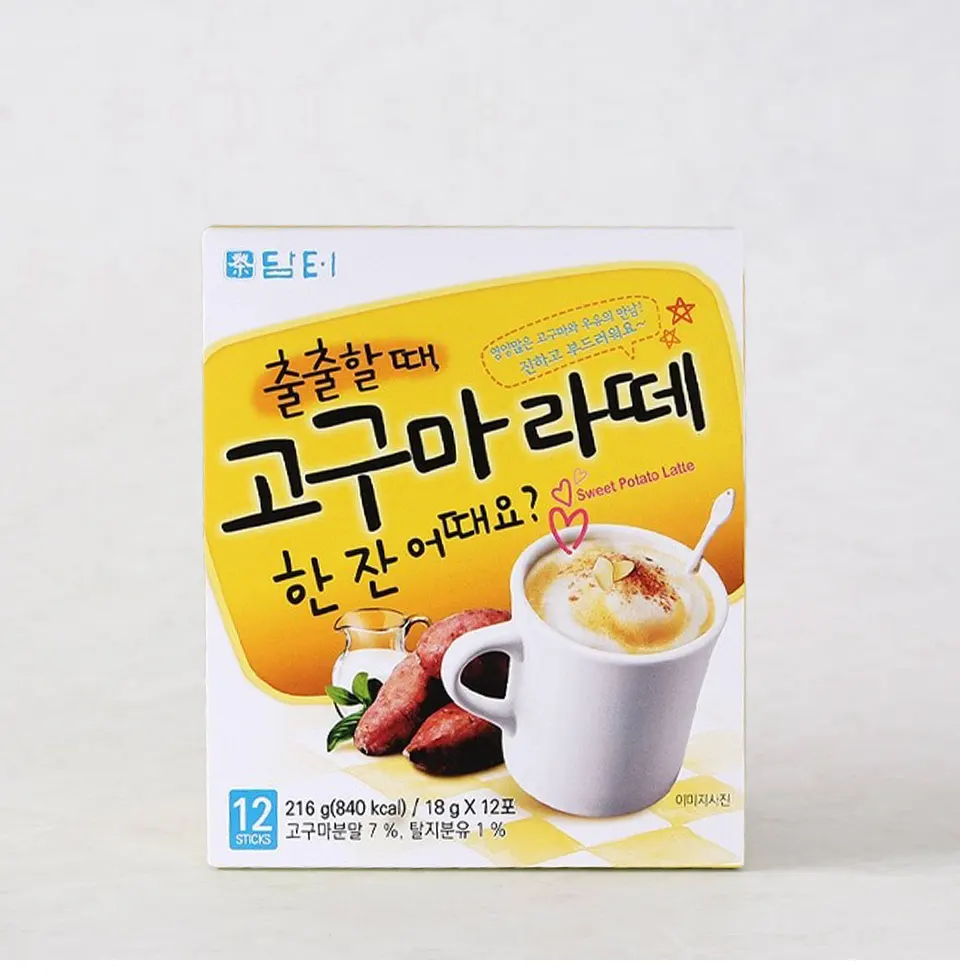 [ダムト] さつまいもラテ / 18g×12包 牛乳の味わい 韓国茶 韓国伝統茶 ダムト茶