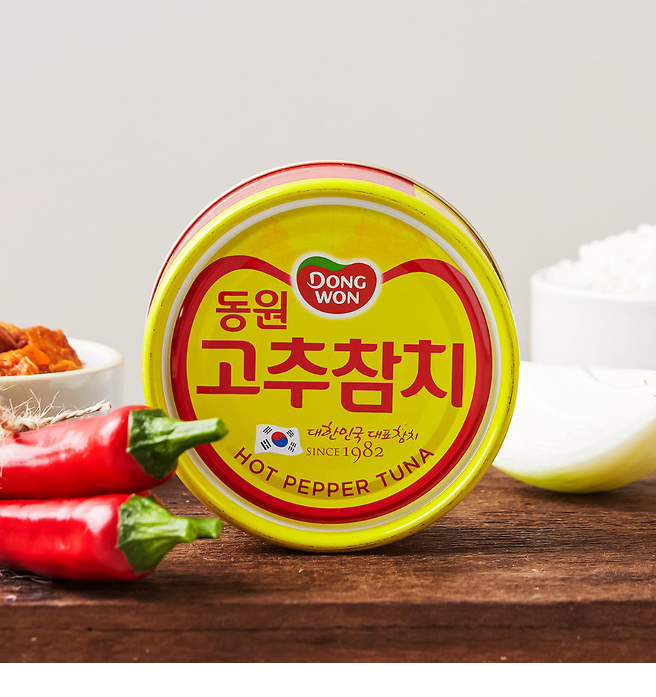 東遠] 唐辛子ツナ缶詰 / 90g やみつき韓国ツナ缶 ドンウォン おかず