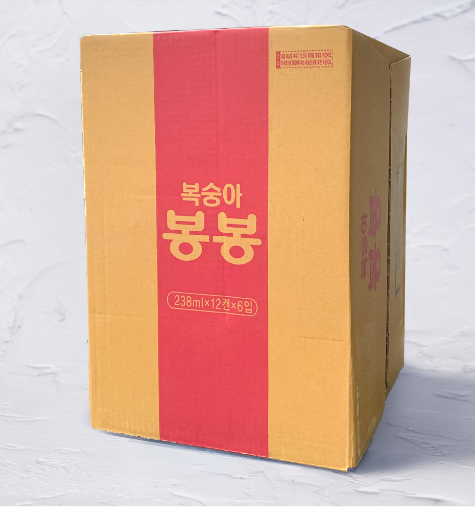 HTB ヘテ おろし桃ジュース(ボンボン) 1箱（238ml×12缶×6BOX入り）
