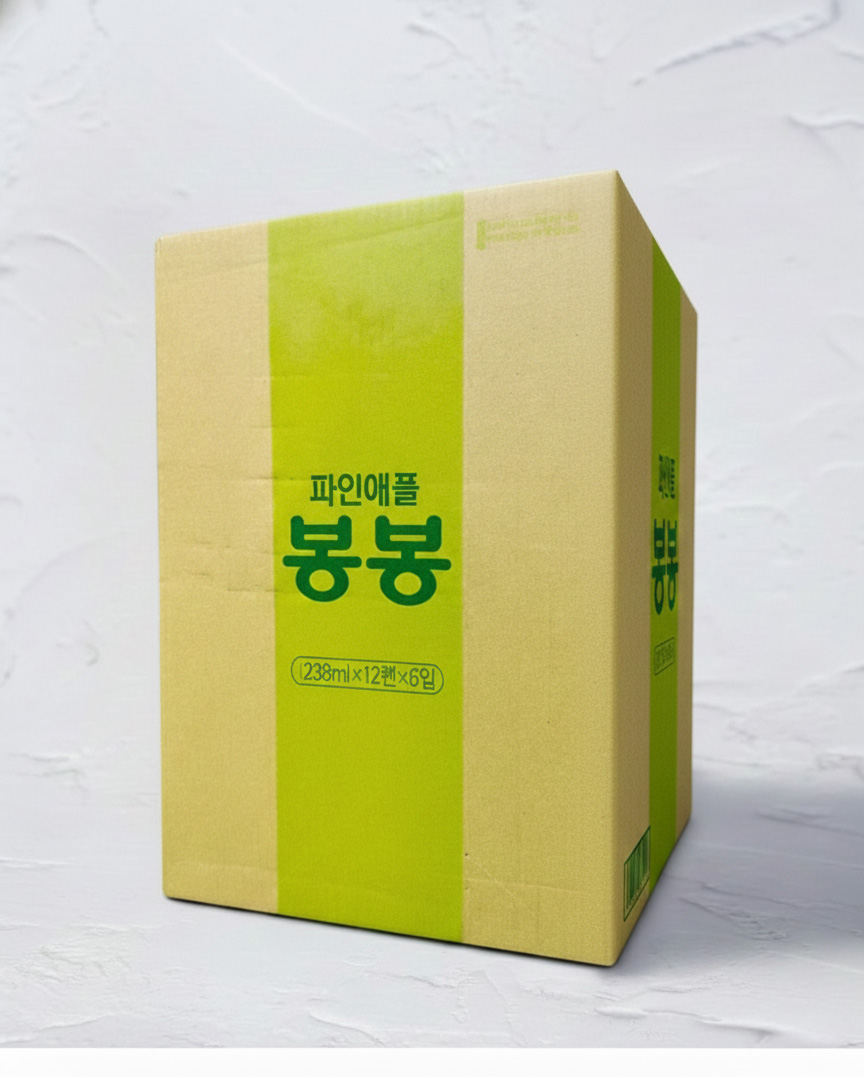 [ヘテ] パイナップル ボンボンジュース 果肉入り 72缶 / 1BOX(6小BOX=238ml×72缶) つぶつぶ パイナップル bongbong 果肉入りのロングセラー清涼飲料水