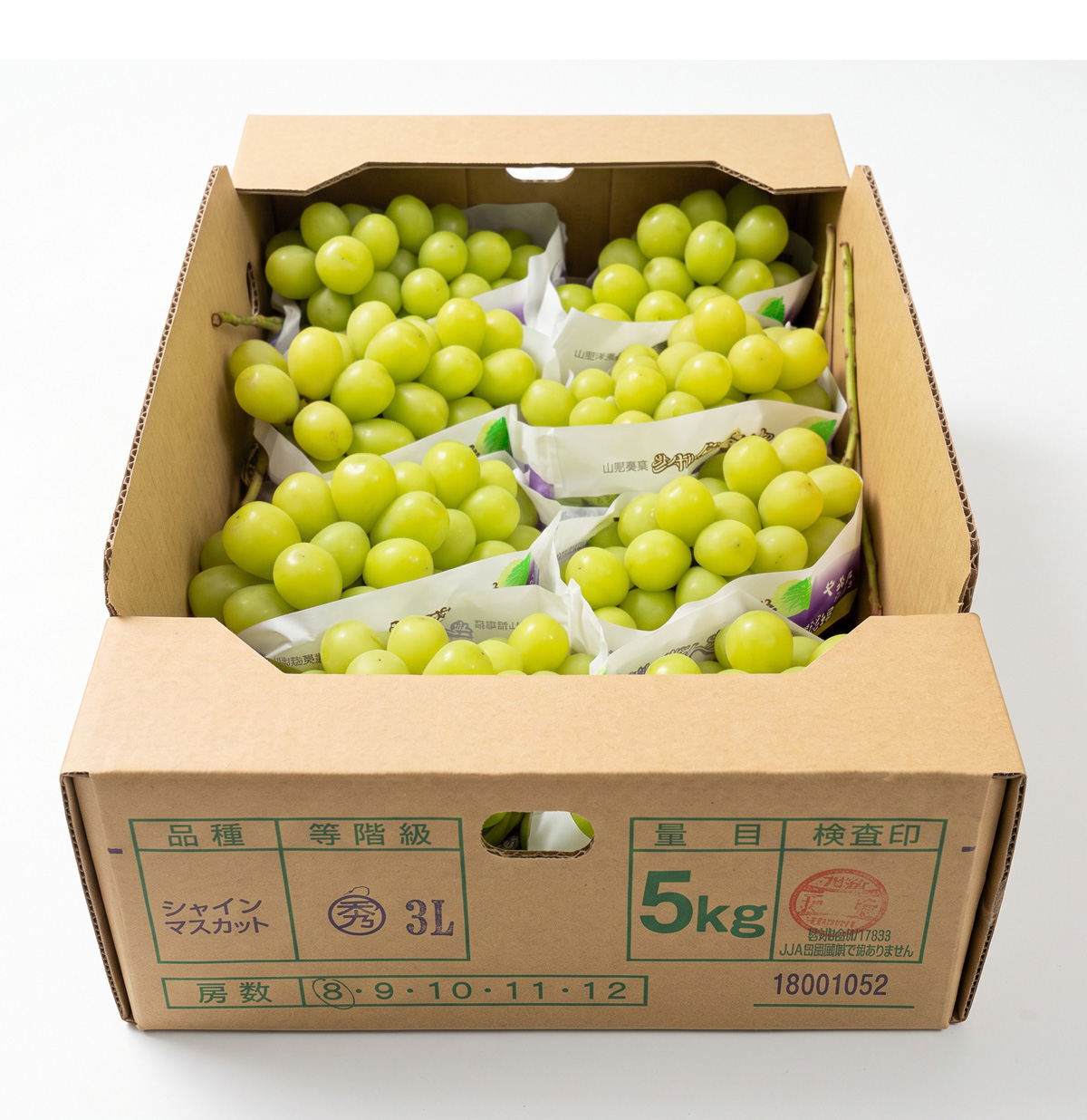 山梨県産 シャインマスカット JAフルーツ 大粒 秀品 箱売り / BOX(7房