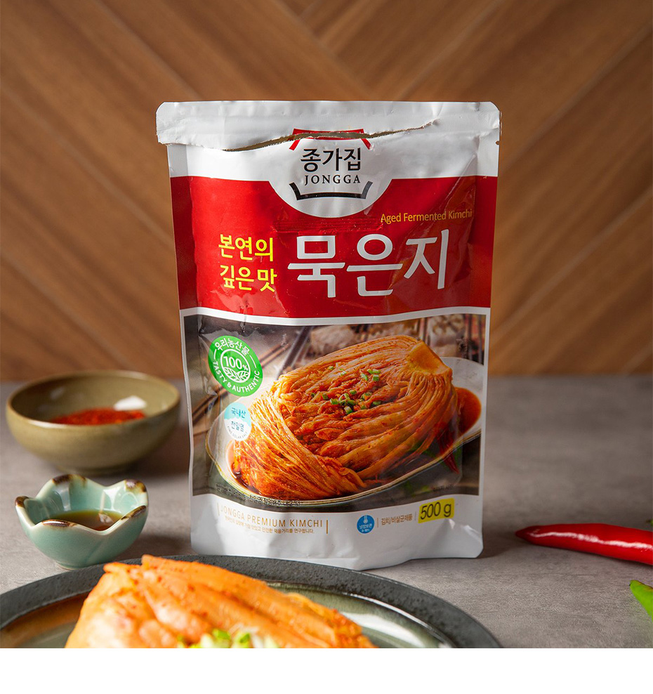 宗家]ムグンジキムチ 長期熟成キムチ / 500g キムチチゲ用 (冷蔵