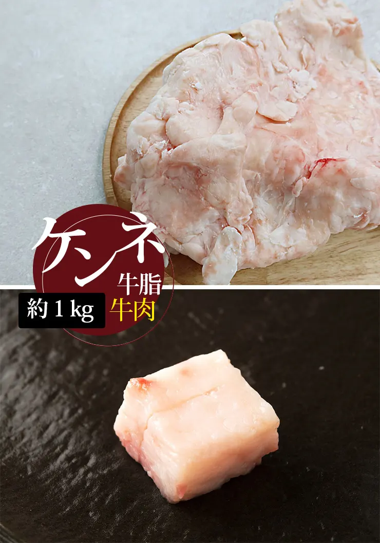 [牛肉] 和牛脂 牛脂 ケンネ脂 国産 / 約1kg 牛脂 切り落とし 牛の腎臓周り 脂部分 (冷凍)