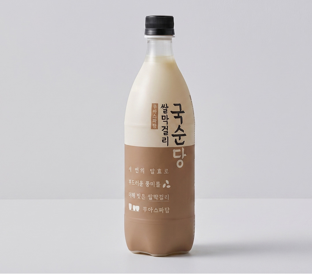 [麹醇堂] 米マッコリ / 750ｍl Alc.6％ まろやかな飲み心地 まっこり 生米発酵 伝統酒 韓国お酒