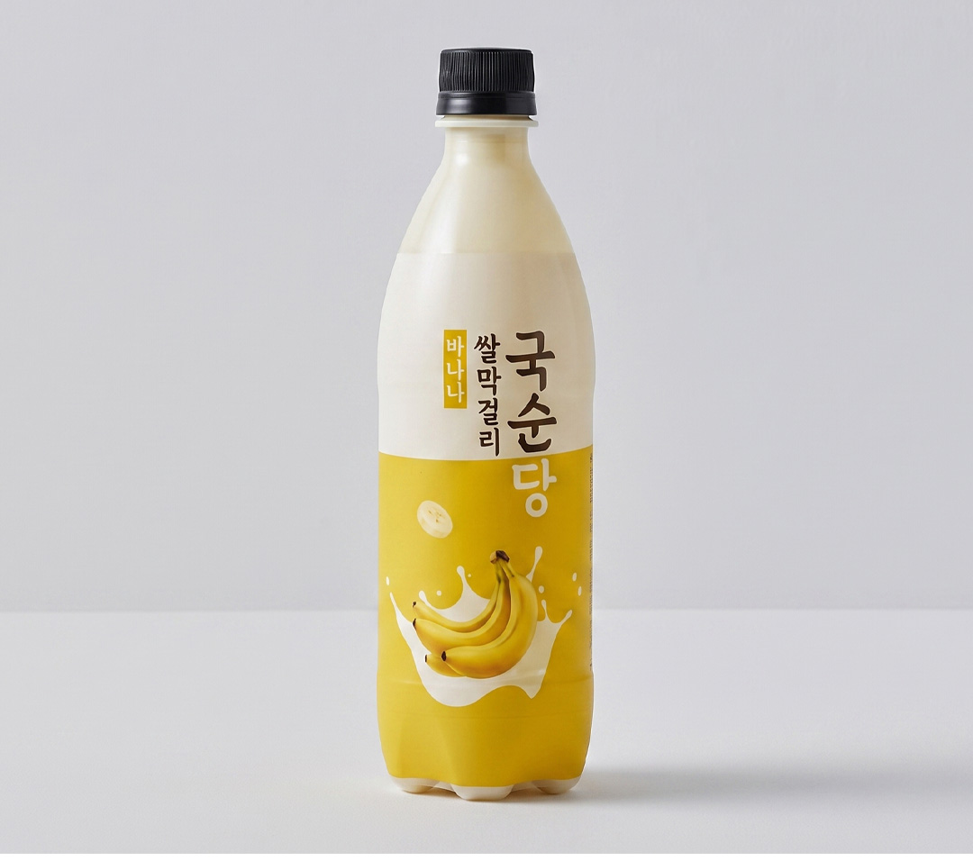 [麹醇堂] 米マッコリ バナナ味 / 750ｍl Alc.4％ マイルドで甘い バナナマッコリ 飲みやすい まっこり 伝統酒 韓国お酒