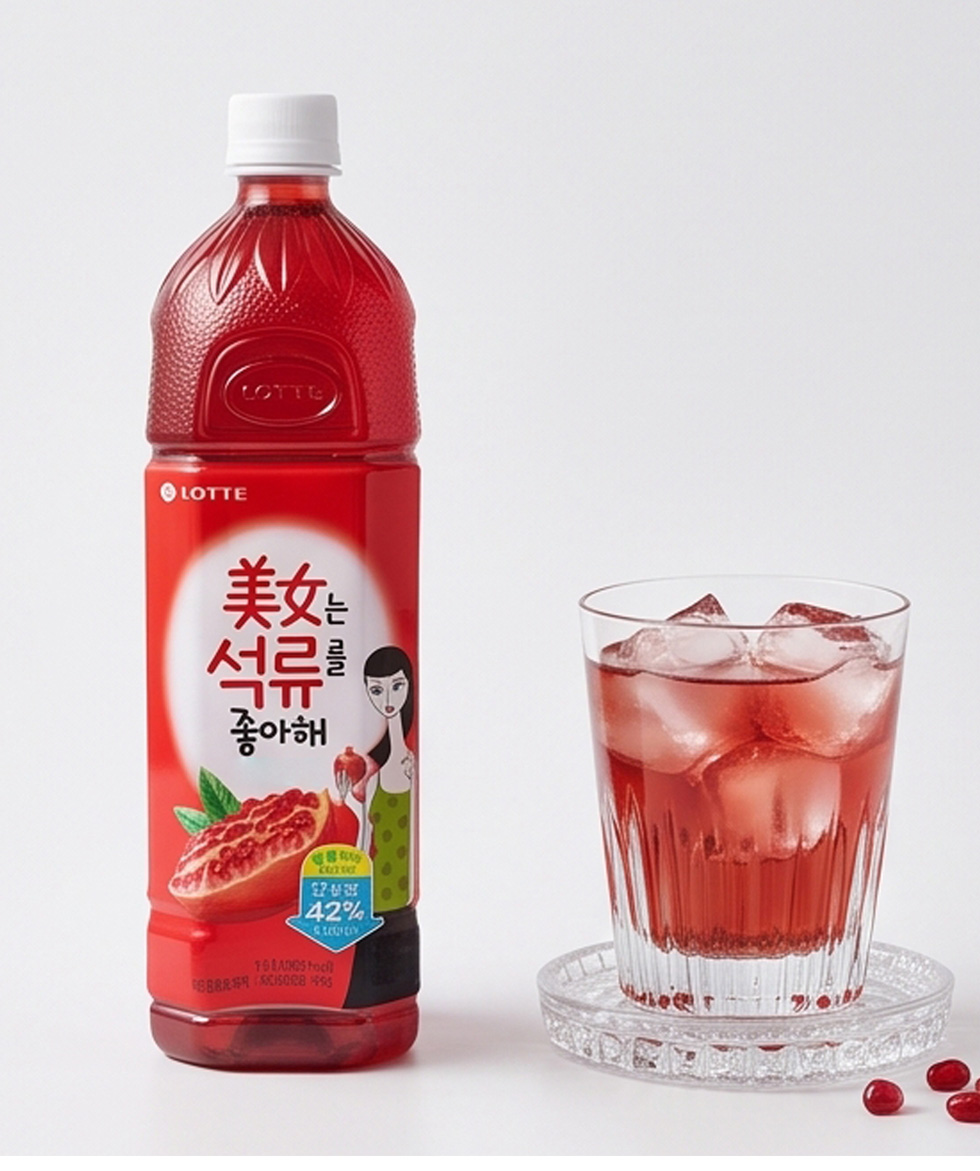 [ロッテ] LOTTE 美女ザクロドリンク ザクロジュース / 1.5L×1PET 美女はザクロが好き ざくろドリンク ロングセラー 韓国飲料 健康ドリンク