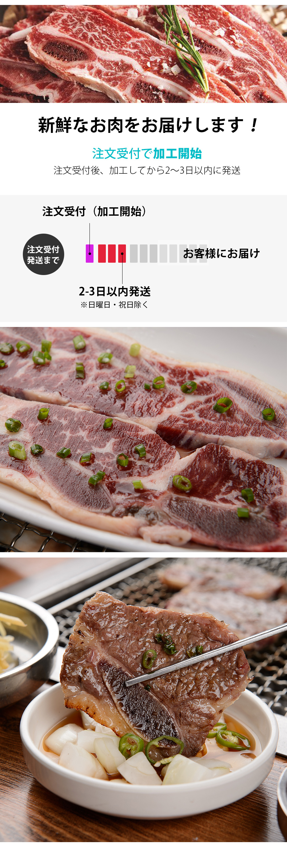 骨付きLAカルビスライス スペアリブ