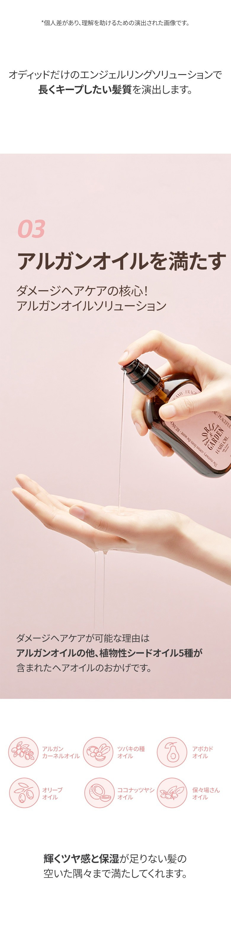 [odiD] ミルクプロテイン インテンシブ ヘアオイル フローリストガーデン / 100ml 韓国  ヘアケア ヘアケア ダメージケア ふわふわ さらさら髪 HAIR OIL GARDEN