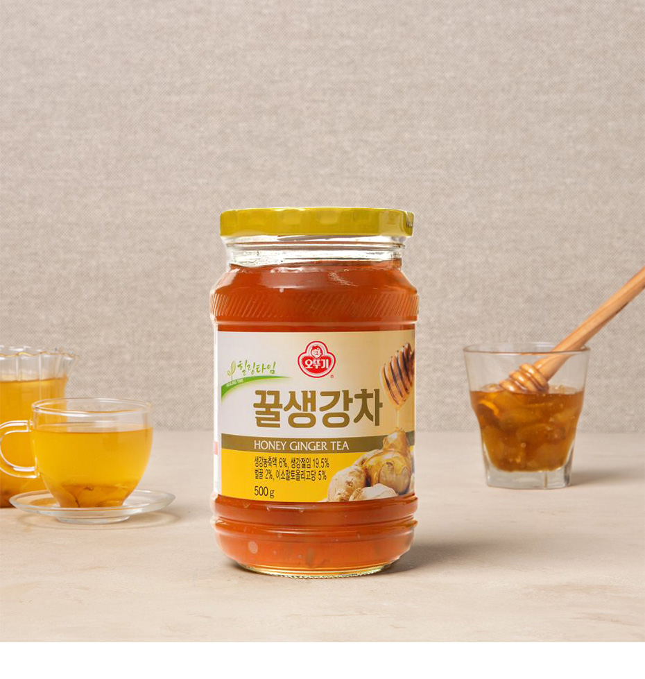 オットギ] ゆず茶 生姜茶 ナツメ茶 3瓶セット / 500g×3本 3便セット