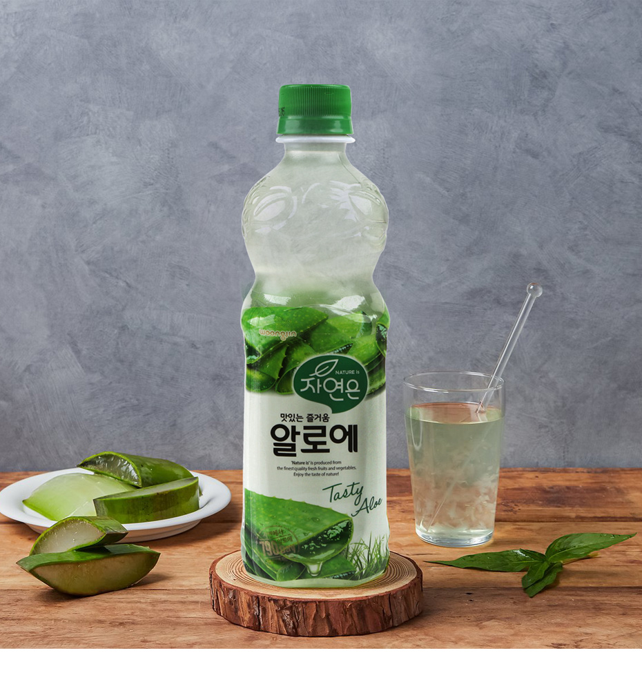 ウンジン] 500ml×20本 箱売り /アロエジュース 韓国飲料 アロエ